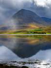 Iceland. Landscape in Dyrafjordur during autumn. Art Print